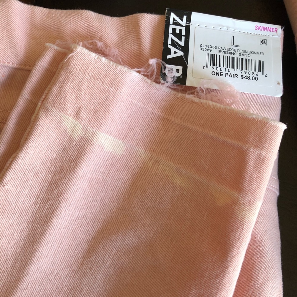 NWT Zeza B Raw Edge Skimmer Leggings Large - Picture 4 of 4